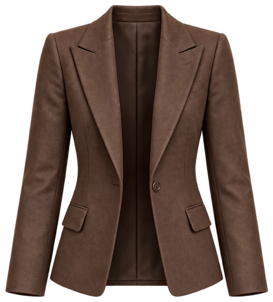 Brown jacket for a digital wardrobe